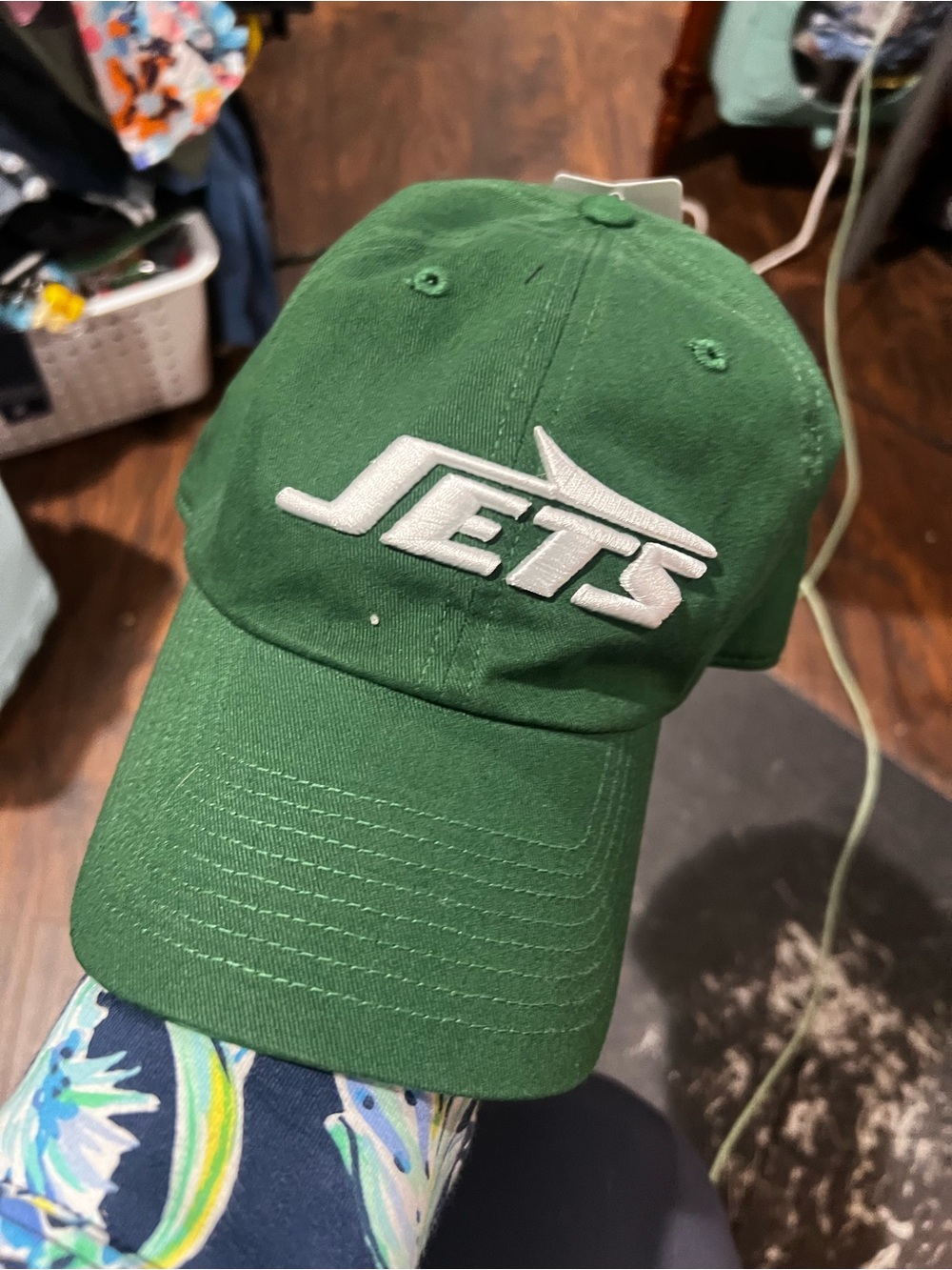 NFL New York Jets Green Hat with White Logo